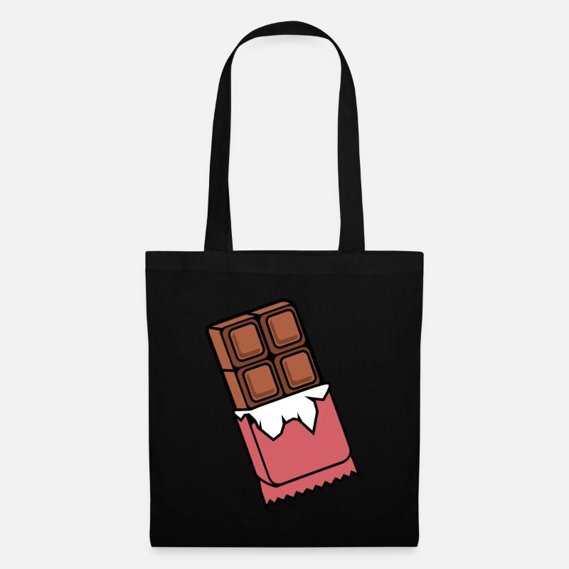 chocolat - Sac en tissu - noir