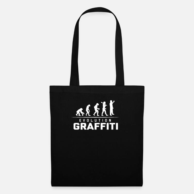 EVOLUTION OF GRAFFITI - Stoffbeutel - Schwarz