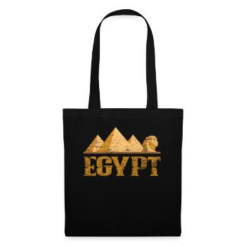 Ägypten Pyramiden - Stoffbeutel - Schwarz - Vorne