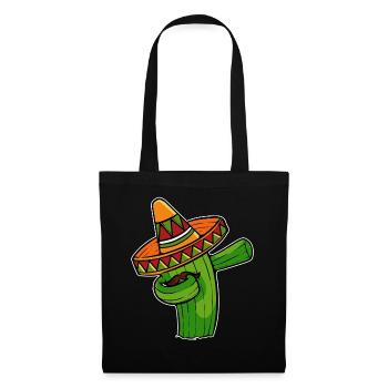 Cactus tamponnant maxico - Sac en tissu - noir - Devant