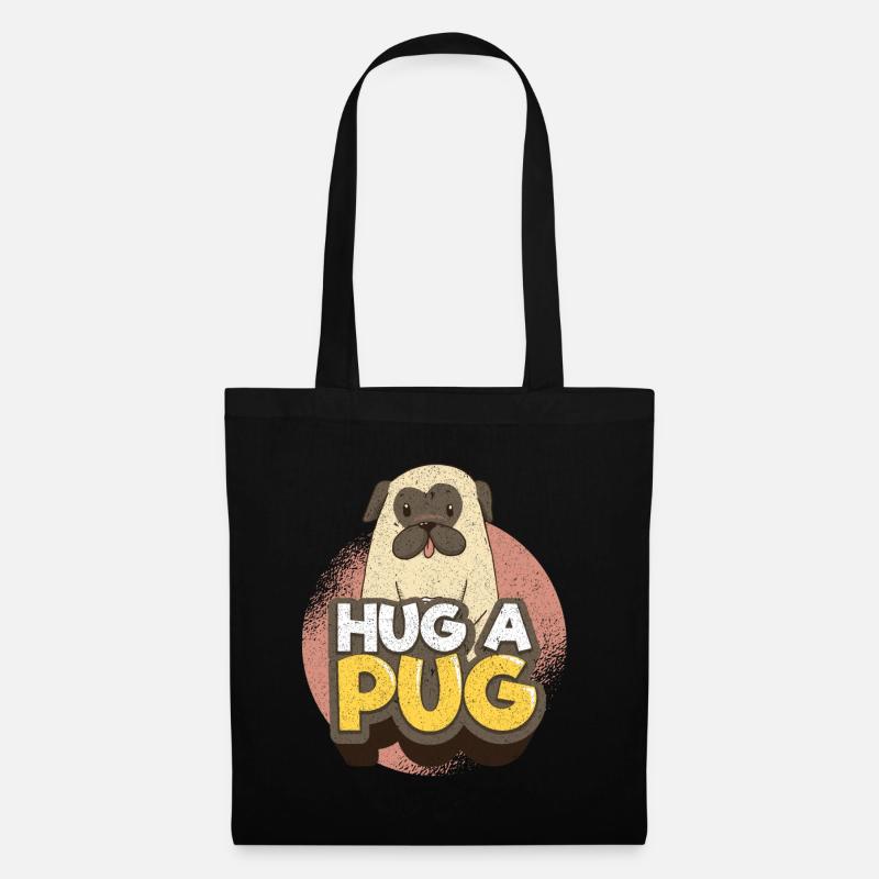 pug - Tote Bag - black