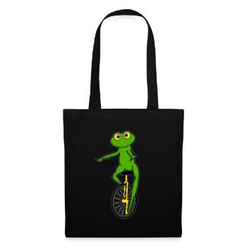 Unicycle, unicycle frog - Tote Bag - black - Front