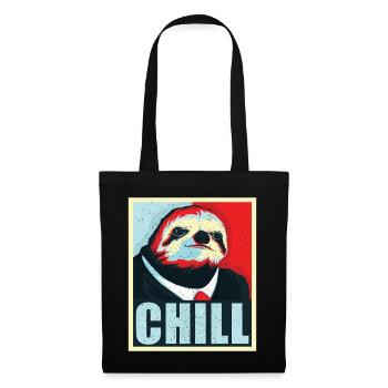 Präsident Chill - Stoffbeutel - Schwarz - Vorne