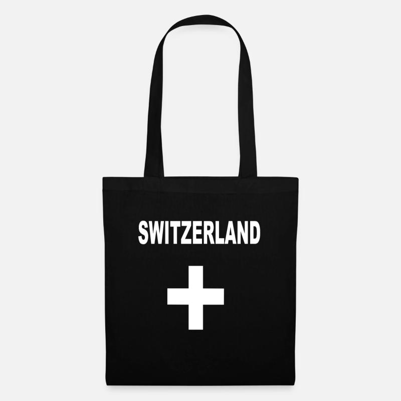 Schweiz - Stoffbeutel - Schwarz