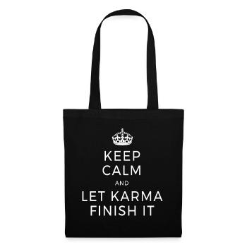 Keep Calm And Let Karma Finish It Yoga Dear Zen - Tote Bag - black - Front