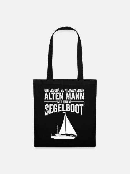 Segeln See - Stoffbeutel - Schwarz