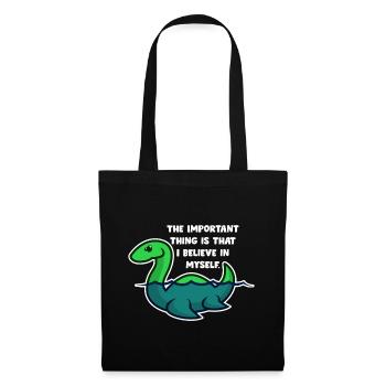 Monster Von Loch Ness Glaube - Stoffbeutel - Schwarz - Vorne