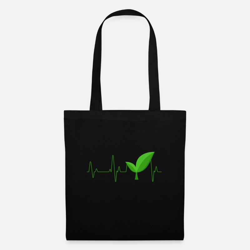 Vegan - Stoffbeutel - Schwarz