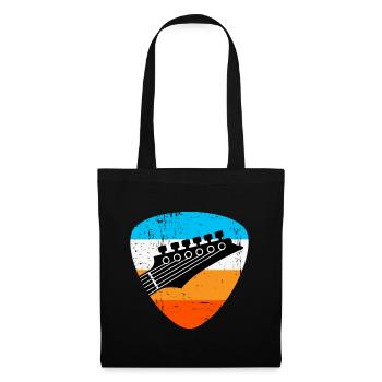 Retro guitar - Tote Bag - black - Front