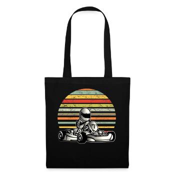 Go Kart Racing Karting Design Hommes - Sac en tissu - noir - Devant