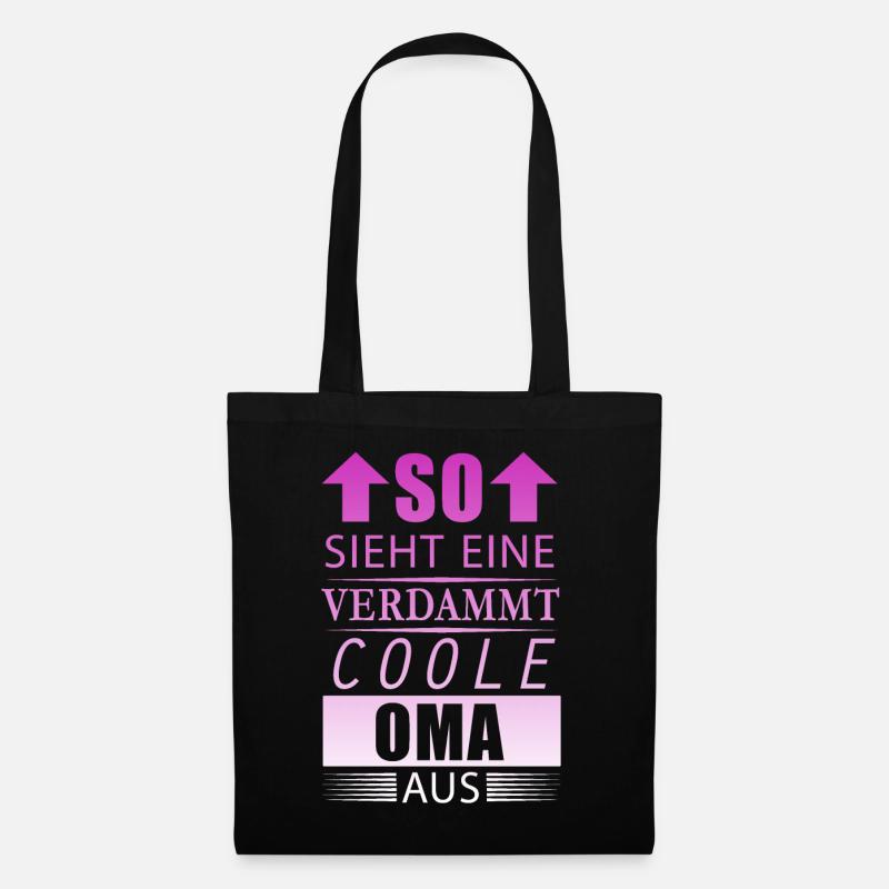Verdammt Coole Oma beste Großmutter Geschenk Damen - Stoffbeutel - Schwarz