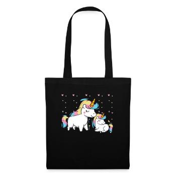 Unicorns unicorn love - Tote Bag - black - Front