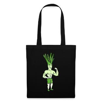 La conception de la pompe de fitness Leek comme motivation sportive - Sac en tissu - noir - Devant
