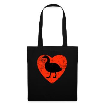 Love My Gooses Design - Stoffbeutel - Schwarz - Vorne