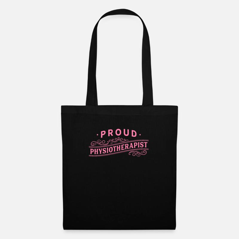 Physiotherapeutin - Stoffbeutel - Schwarz