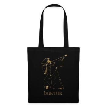 Doktorand Geschenk Dabbing Doktor Doktortitel - Stoffbeutel - Schwarz - Vorne