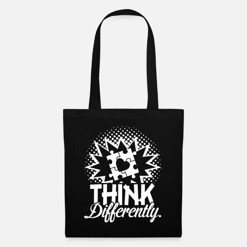 Autism Awareness Autism Think Differently - Tote Bag - black