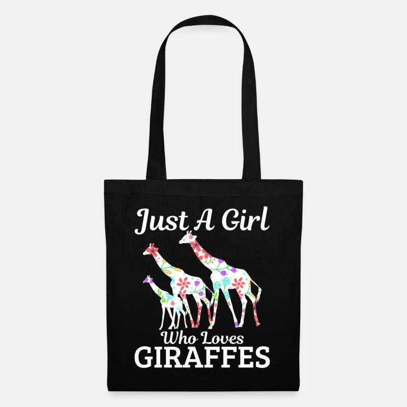 Giraffen - Stoffbeutel - Schwarz