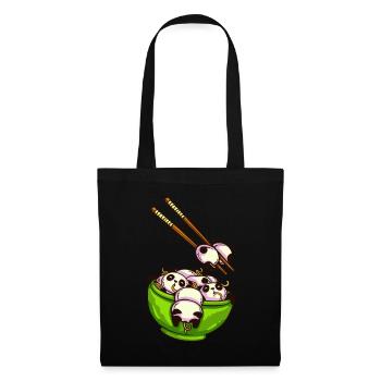 Ramen Pandas Japanese - Sac en tissu - noir - Devant