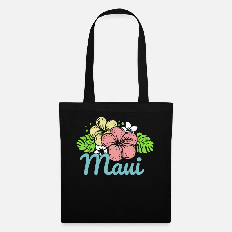 Maui Hawaii - Stoffbeutel - Schwarz