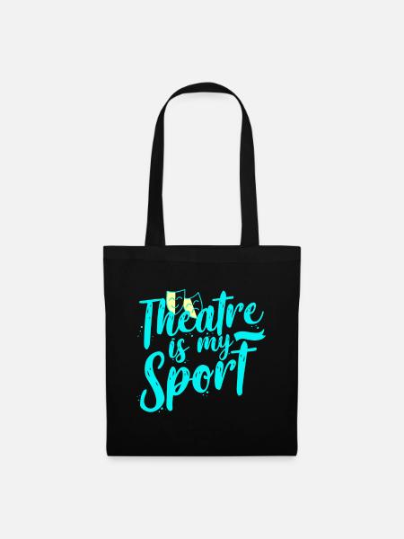 Theater Schauspieler - Stoffbeutel - Schwarz