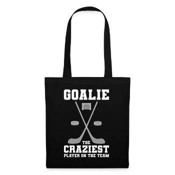 Eishockey Torhüter - Stoffbeutel - Schwarz - Vorne
