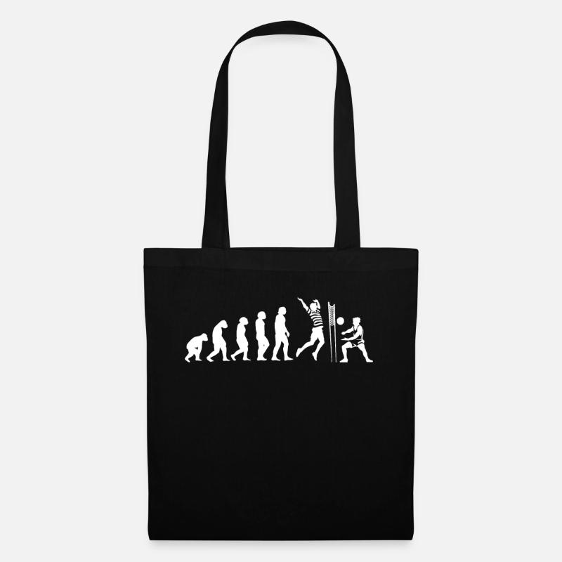 Evolution volleyball volleyball beach volleyball - Tote Bag - black