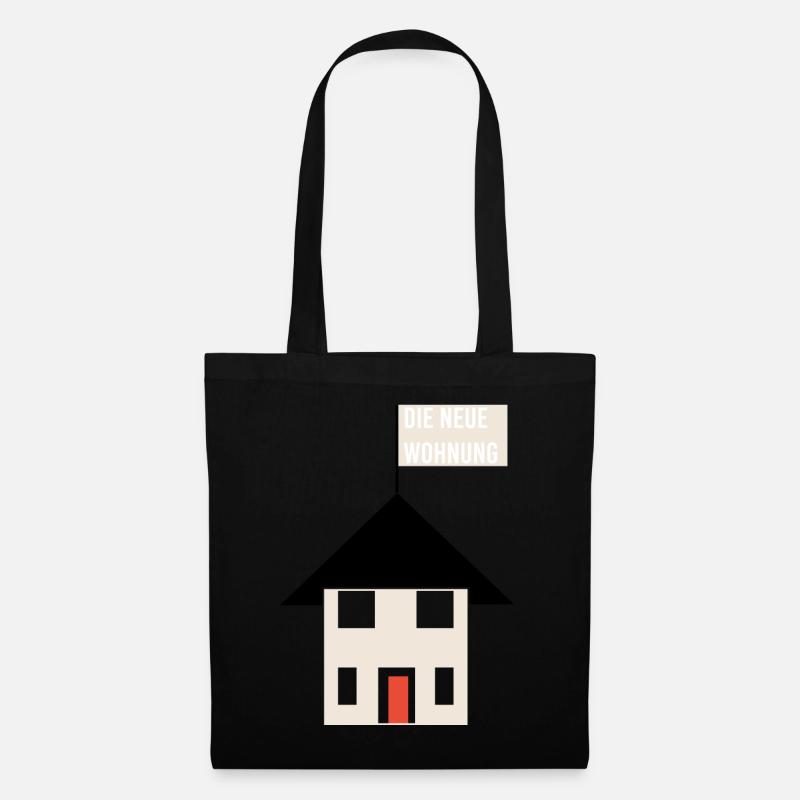die neue wohnung shirt - Stoffbeutel - Schwarz