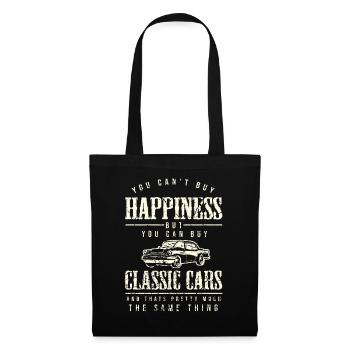 J'adore les voitures classiques. - Sac en tissu - noir - Devant