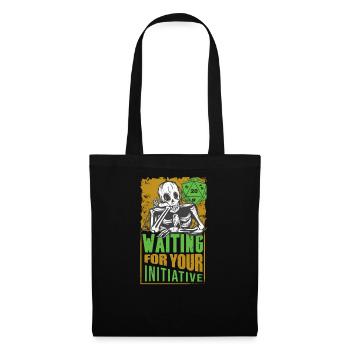 Pen and Paper RPG GAMER Dés Dice role playing - Sac en tissu - noir - Devant
