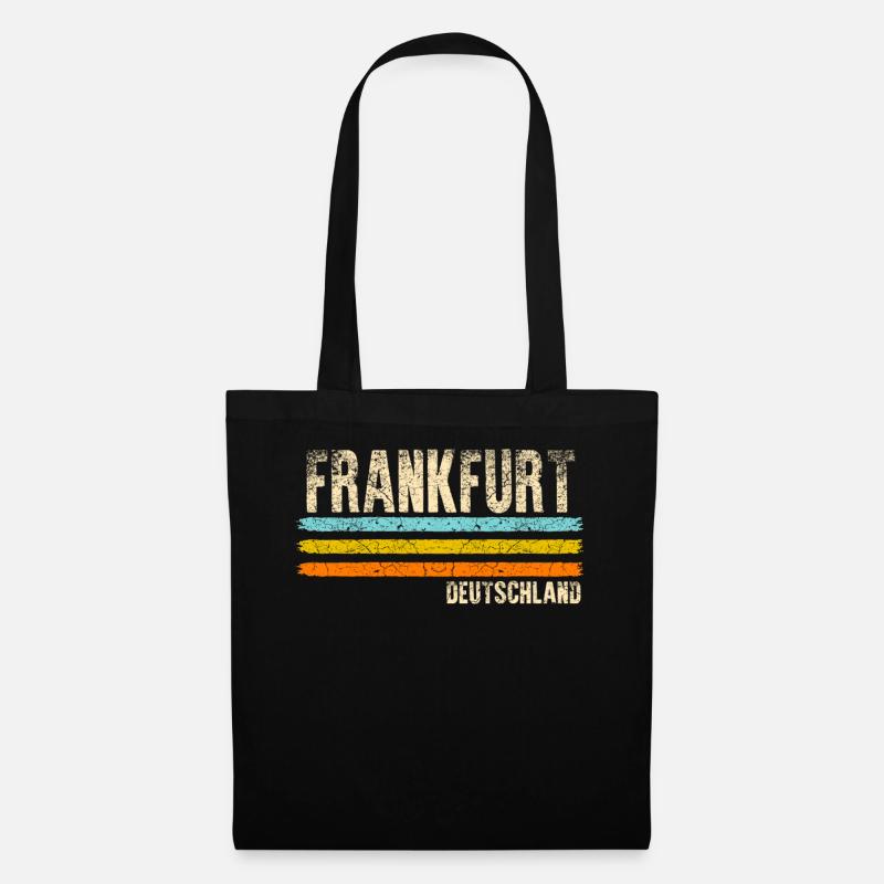 Frankfurt Deutschland - Stoffbeutel - Schwarz