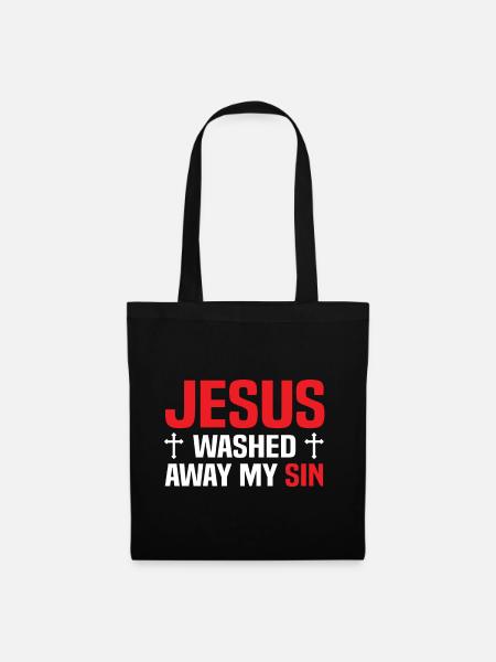 Jesus Christus - Stoffbeutel - Schwarz