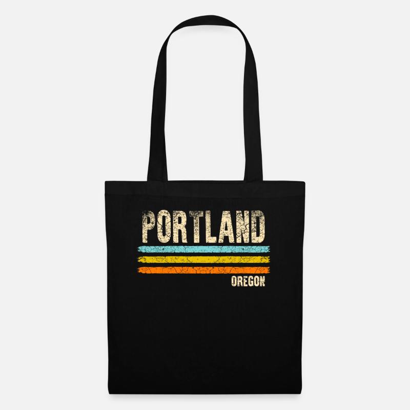 Portland Oregon - Stoffbeutel - Schwarz