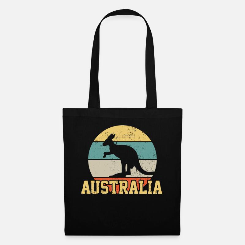 Australien - Stoffbeutel - Schwarz