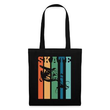 Skateboard Vintage Retro Design - Sac en tissu - noir - Devant
