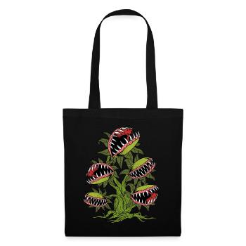 Venus Flytrap Shirt Carnivorous Plant - Tote Bag - black - Front