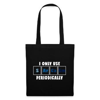 Sarcasm | Humor | Chemistry elements gift idea - Tote Bag - black - Front