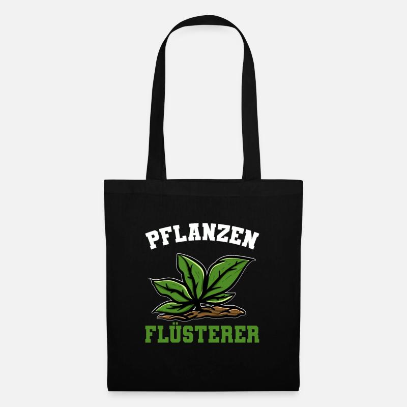 Pflanzenflüsterer - Stoffbeutel - Schwarz