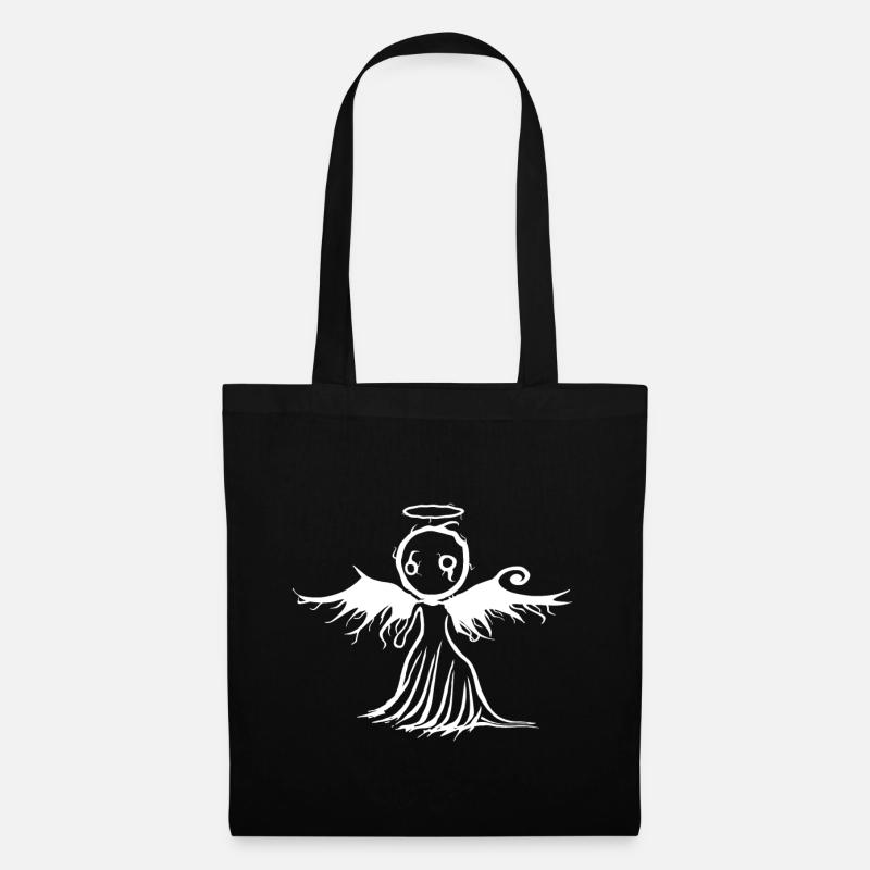 Gothic Engel Dark Angel Darkness düster - Stoffbeutel - Schwarz
