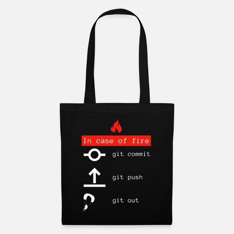Idée cadeau programmeur codeur - Sac en tissu - noir