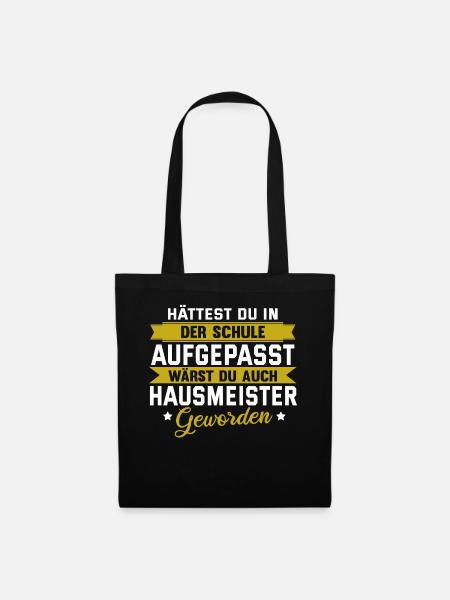 Lustig Hausmeister Facility Manager Job Geschenk - Stoffbeutel - Schwarz