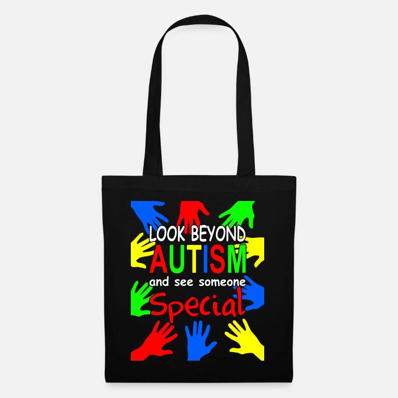 Autist, Autismus - Stoffbeutel - Schwarz