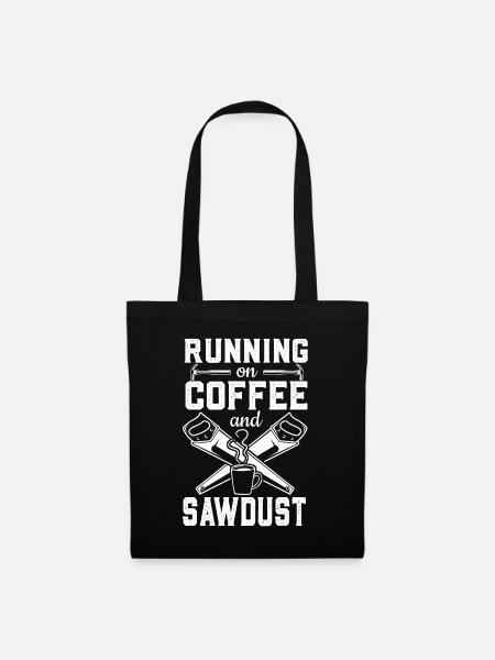 Holzarbeiter-Kaffee - Stoffbeutel - Schwarz