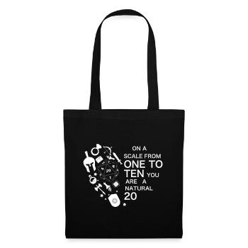 Drôle de rengaine RPG - Sac en tissu - noir - Devant