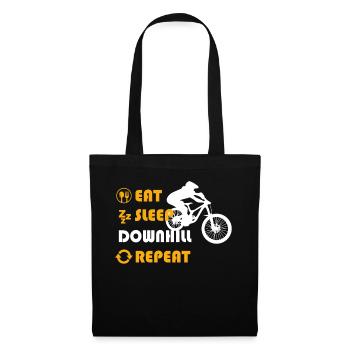 Downhill Graphic Tshirt - Stoffbeutel - Schwarz - Vorne