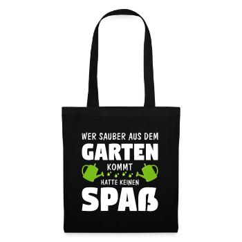 Garten Gärtner Gartenarbeit Hobbygärtner Geschenk - Stoffbeutel - Schwarz - Vorne