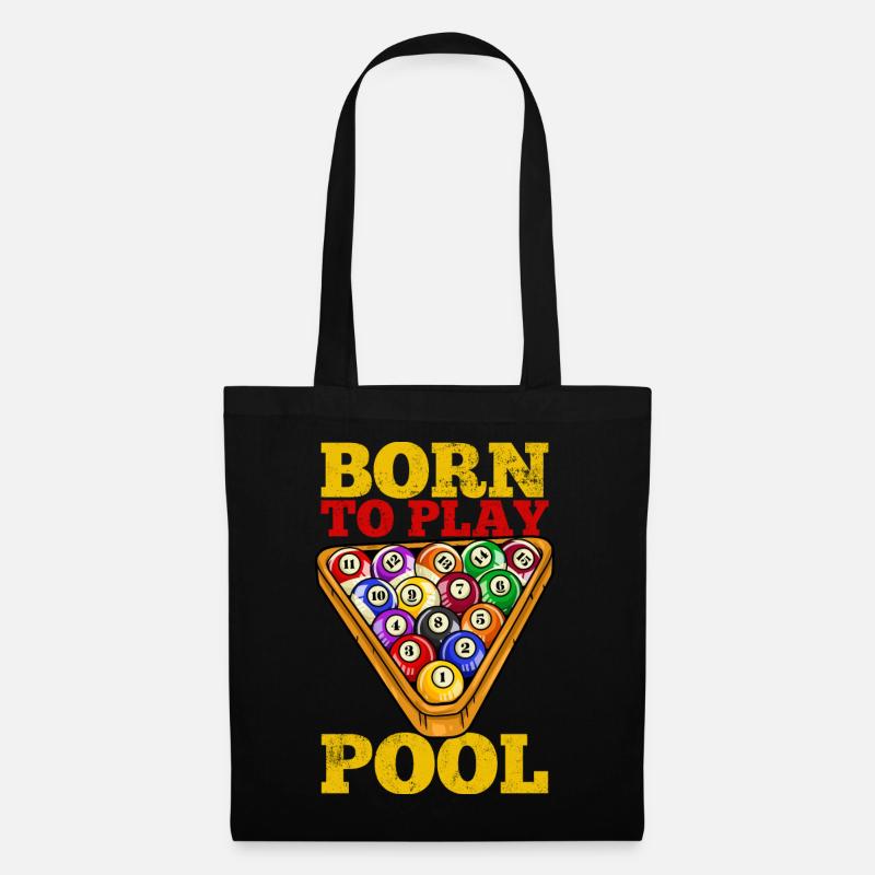 Pool player billiards - Tote Bag - black