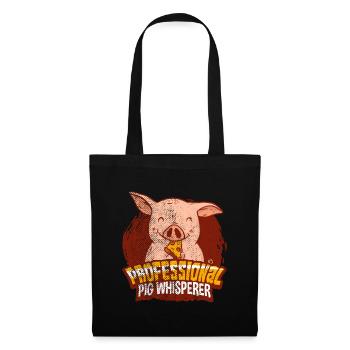 Pig whisperer - Tote Bag - black - Front
