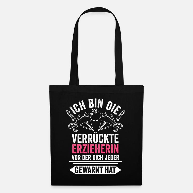 Erzieherin Pädagogin - Stoffbeutel - Schwarz