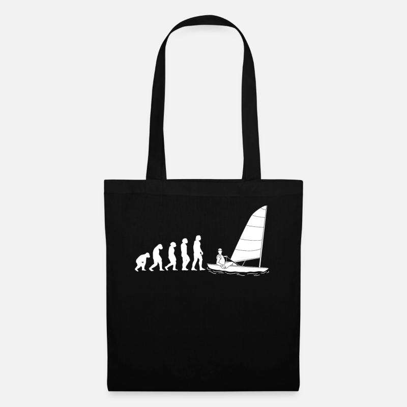 EVOLUTION Segeln Segel Segler Schiff Yacht Boot Se - Stoffbeutel - Schwarz
